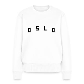 Oslo - Pull Premium bio Femme - blanc - Devant - Julia (174cm)