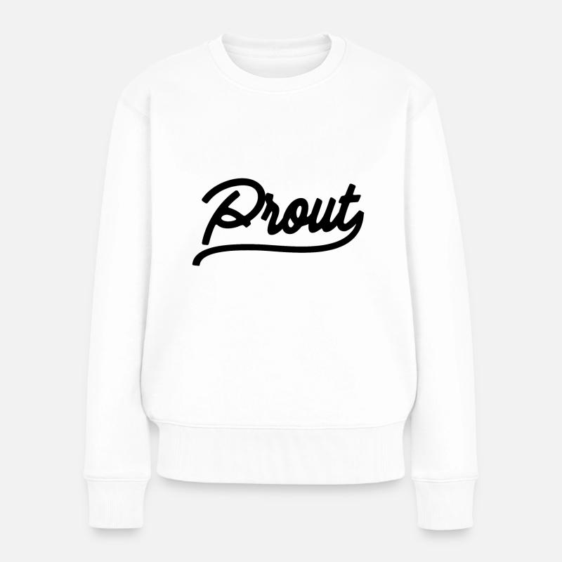 Prout - Pull Premium bio Femme - blanc