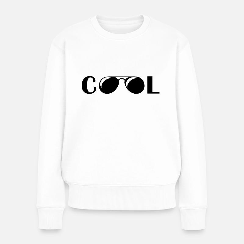 Lunettes de soleil Cool - Pull Premium bio Femme - blanc