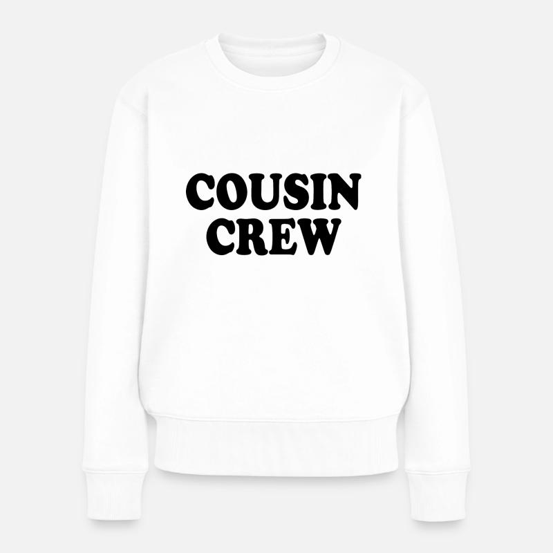 Cousin crew - Frauen Premium Bio Pullover - Weiß