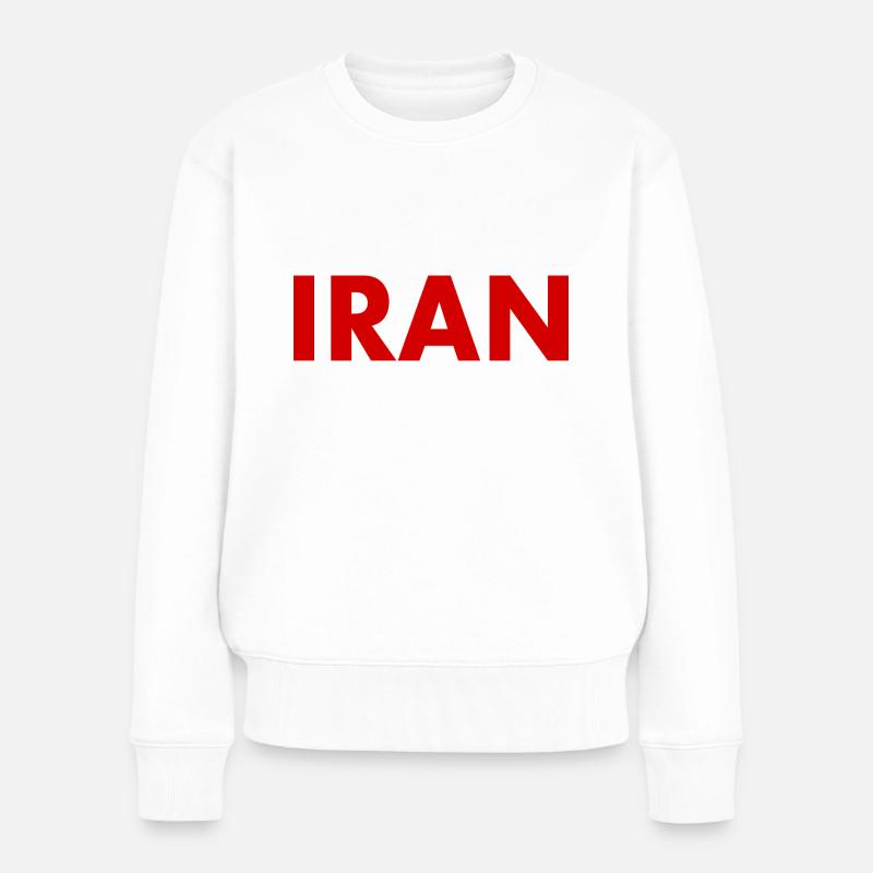 Iran - Frauen Premium Bio Pullover - Weiß