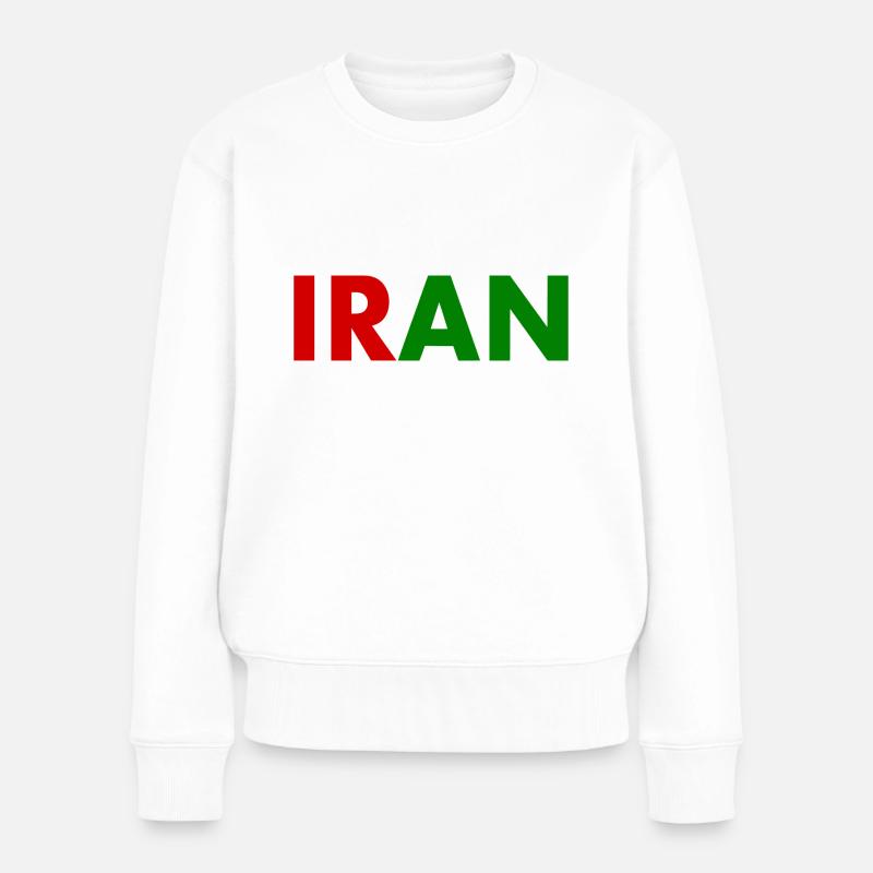 Iran - Frauen Premium Bio Pullover - Weiß