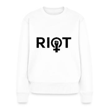 Riot Women Power - Women's Premium Organic Jumper - white - Front - Julia (174cm)