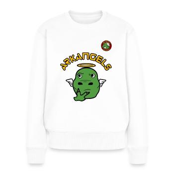 ArkAngels Pensive | Ark Survival Ascended - Women's Premium Organic Jumper - white - Front - Julia (174cm)