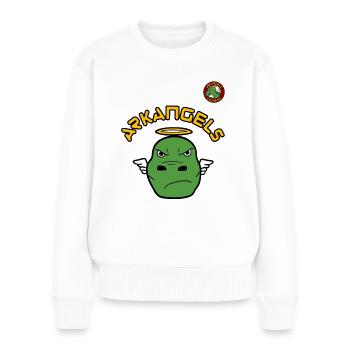 ArkAngels Angry | Ark Survival Ascended - Women's Premium Organic Jumper - white - Front - Julia (174cm)