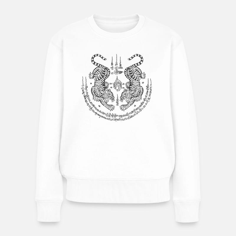 Twin Tiger Magical Muay Thai - Pull Premium bio Femme - blanc