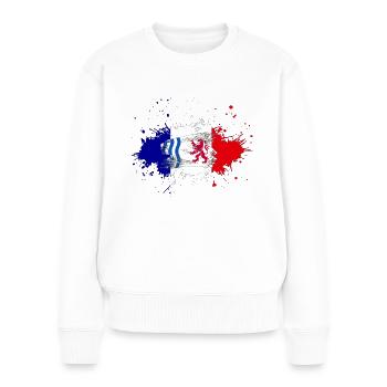 Splash Nouvelle Aquitaine - Frauen Premium Bio Pullover - Weiß - Vorne - Julia (174cm)