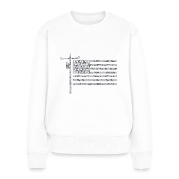 Patriotic USA Flag Lineman pour Lineman - Pull Premium bio Femme - blanc - Devant - Julia (174cm)