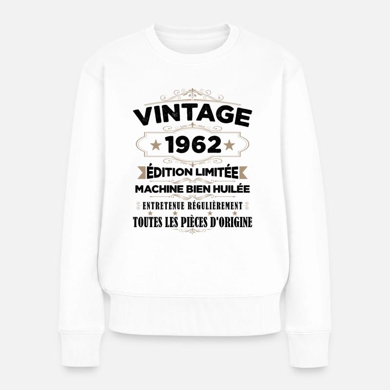 Vintage 1962 Édition Limitée - Pull Premium bio Femme - blanc