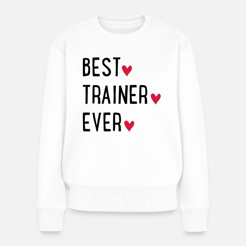 Entraîneur - Pull Premium bio Femme - blanc