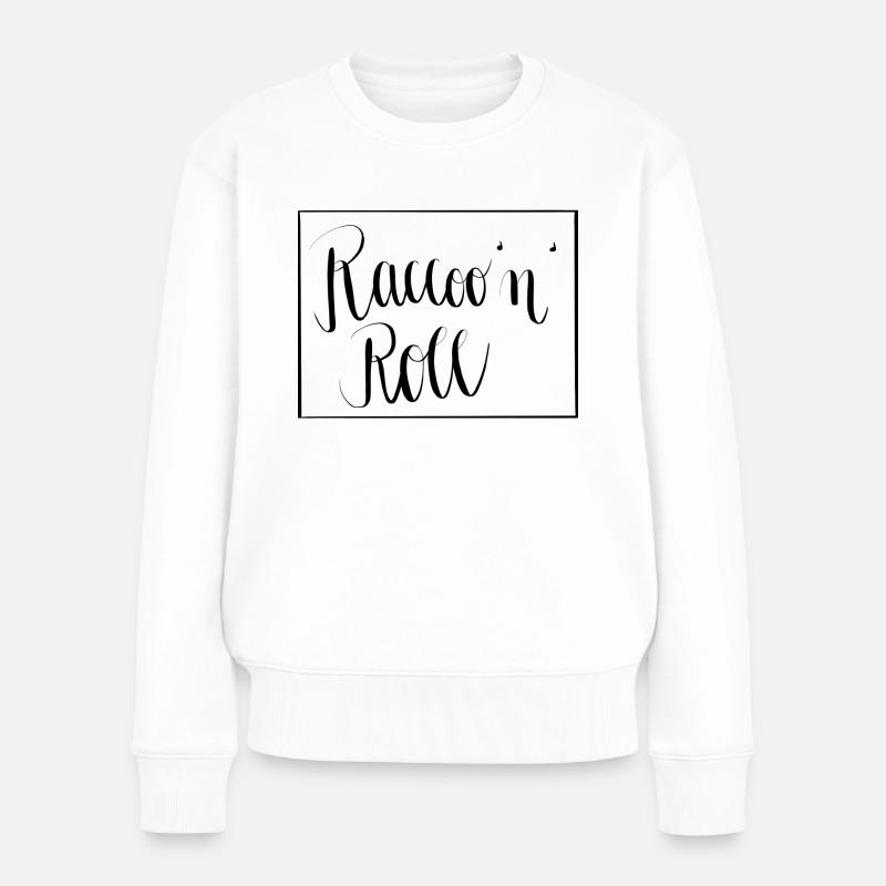Racco’n’roll - Pull Premium bio Femme - blanc
