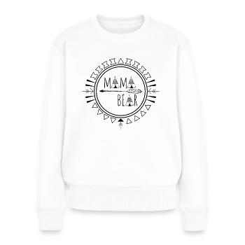 Mama Bear - Women's Premium Organic Jumper - white - Front - Julia (174cm)