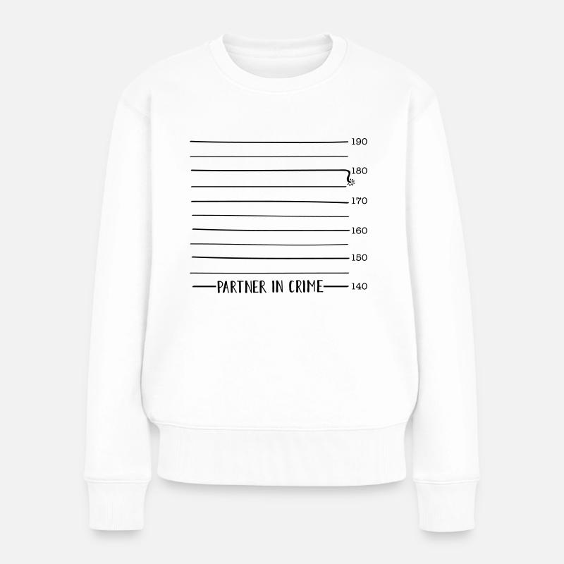 LUNTE | Partner in Crime | Partnerlook - Frauen Premium Bio Pullover - Weiß