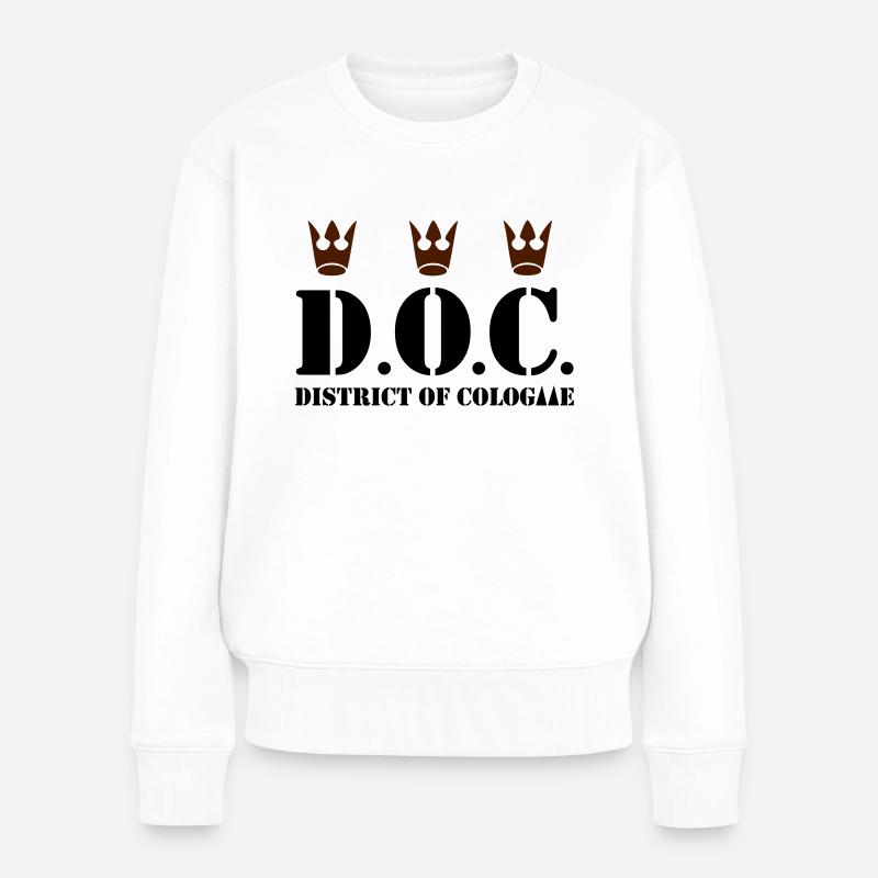 D.O.C. - District of Cologne - Frauen Premium Bio Pullover - Weiß