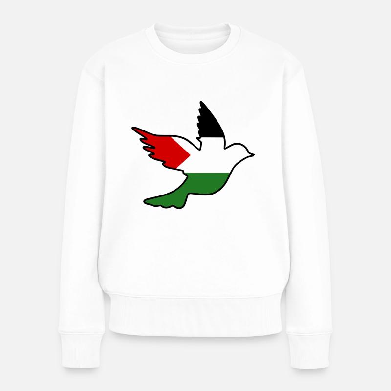 Palestine - Pull Premium bio Femme - blanc