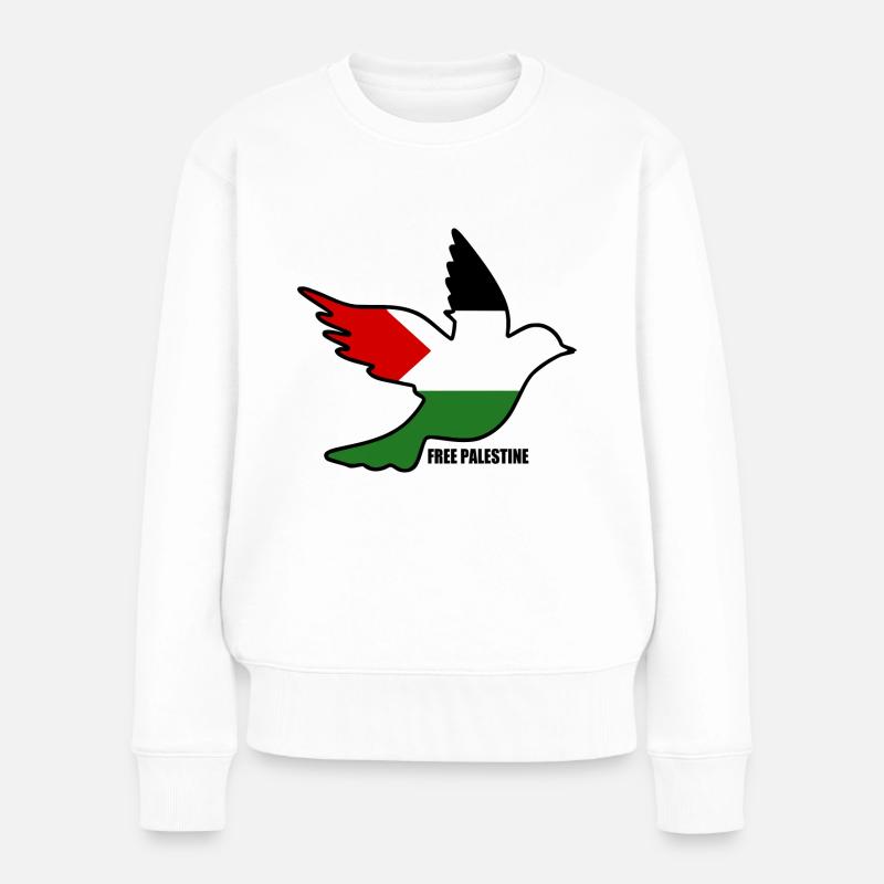 Free palestine - Pull Premium bio Femme - blanc