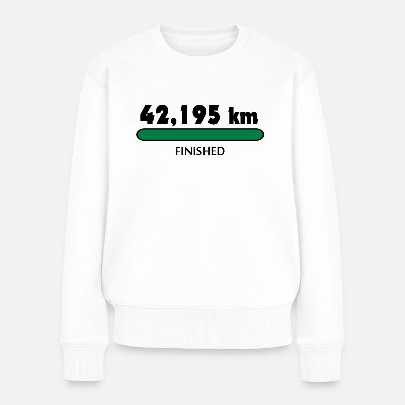 Marathon Finisher - Frauen Premium Bio Pullover - Weiß