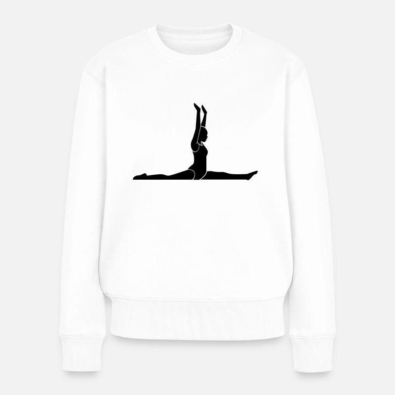 Gymnastik - Turner - Frauen Premium Bio Pullover - Weiß