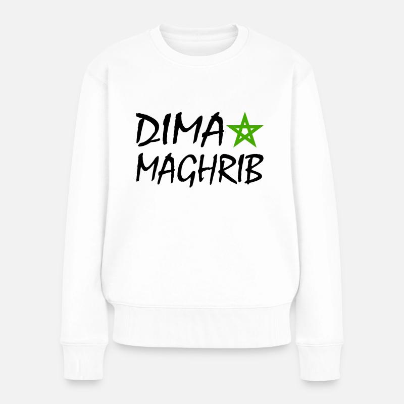 Dima maghrib - Pull Premium bio Femme - blanc