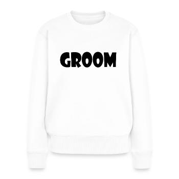 Groom - Frauen Premium Bio Pullover - Weiß - Vorne - Julia (174cm)