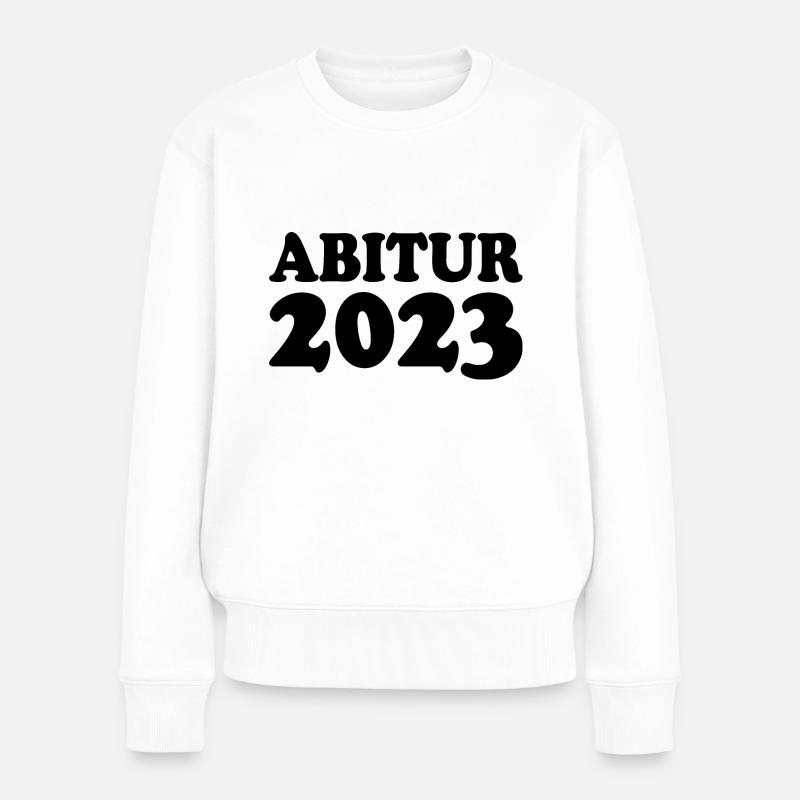 Abitur 2023 - Frauen Premium Bio Pullover - Weiß