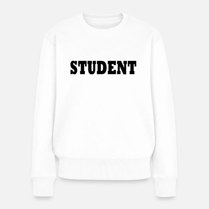 Student - Frauen Premium Bio Pullover - Weiß