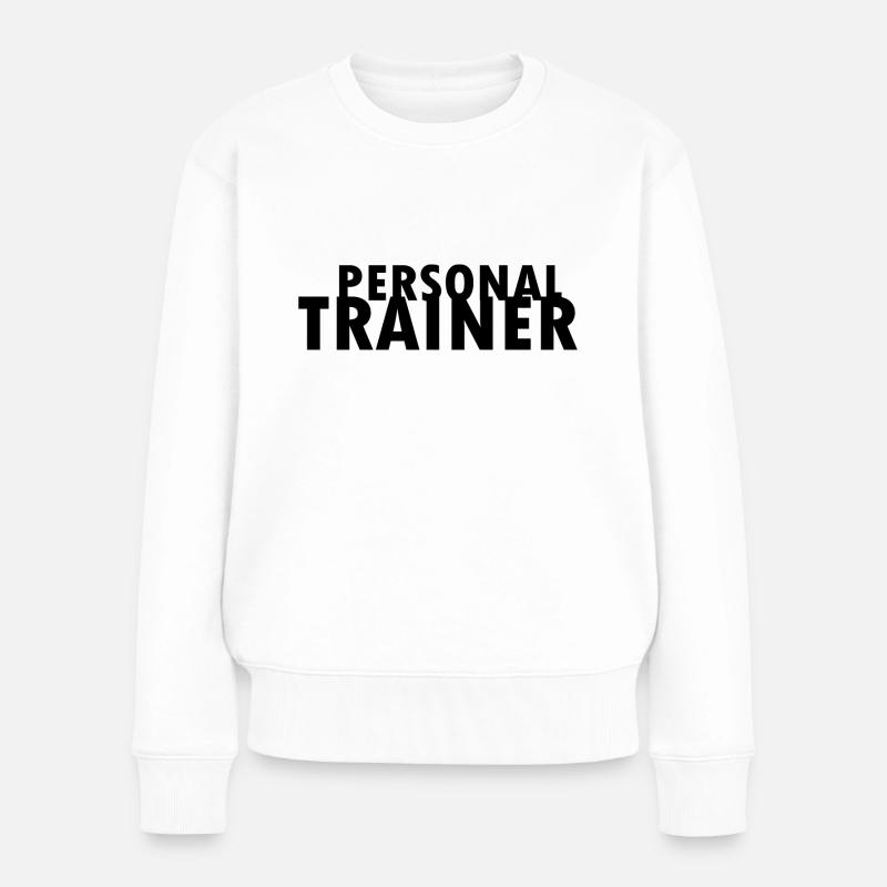 Personal trainer - Pull Premium bio Femme - blanc