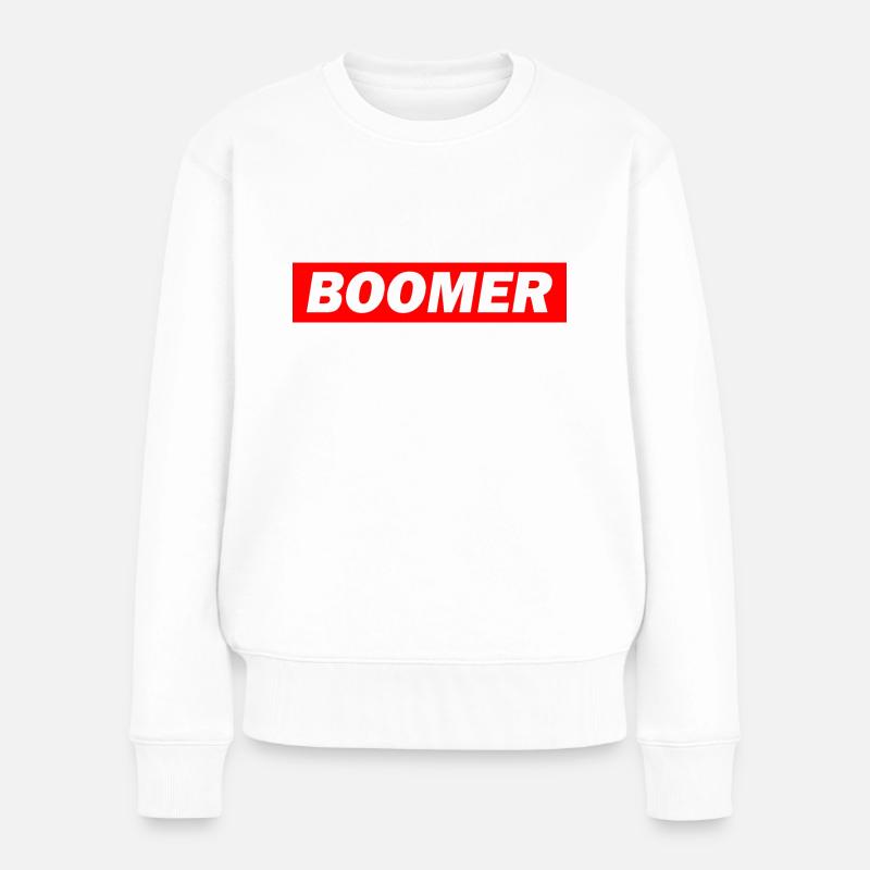 Boomer - Frauen Premium Bio Pullover - Weiß