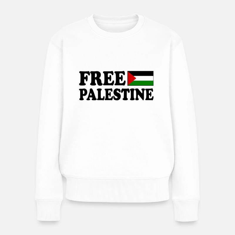 Free palestine - Pull Premium bio Femme - blanc