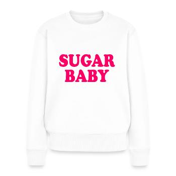 Sugar baby - Frauen Premium Bio Pullover - Weiß - Vorne - Julia (174cm)