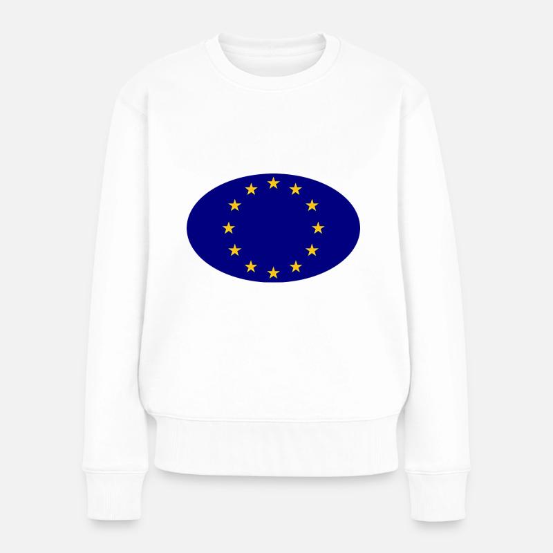 Autocollants pour l’Europe - Pull Premium bio Femme - blanc