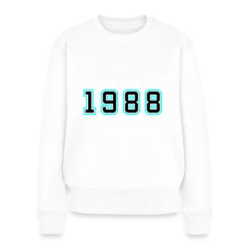 1988 Year Birthday - Women's Premium Organic Jumper - white - Front - Julia (174cm)