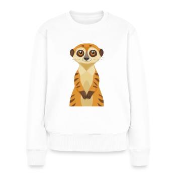 Suricate - Pull Premium bio Femme - blanc - Devant - Julia (174cm)