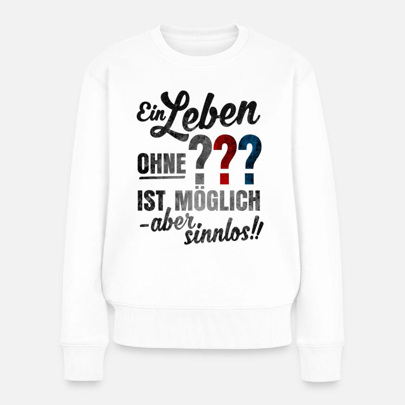 Die Drei ??? Spruch - Frauen Premium Bio Pullover - Weiß