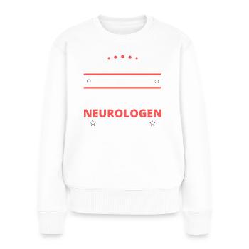 Neurologen Geschenk - zwei Arten von... Design - Frauen Premium Bio Pullover - Weiß - Vorne - Julia (174cm)