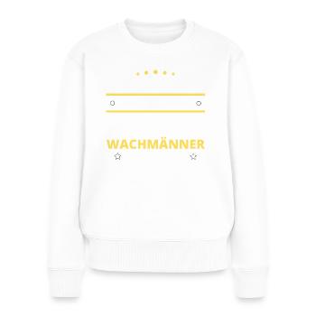 Cadeau d’agents de sécurité - Deux types de... Concevoir - Pull Premium bio Femme - blanc - Devant - Julia (174cm)