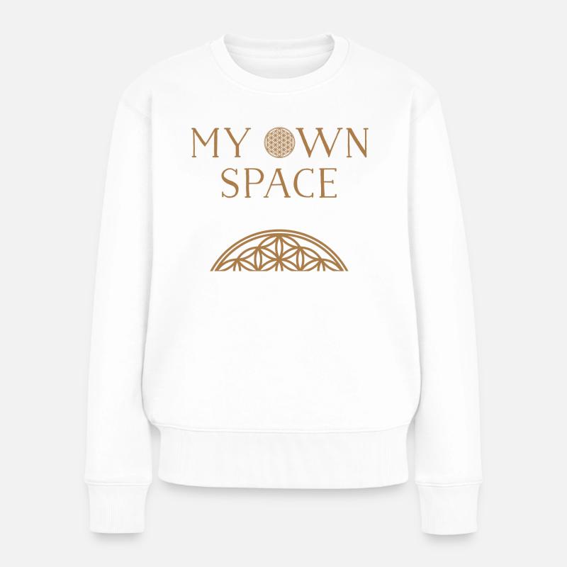 Space 28 - Women's Premium Organic Jumper - white