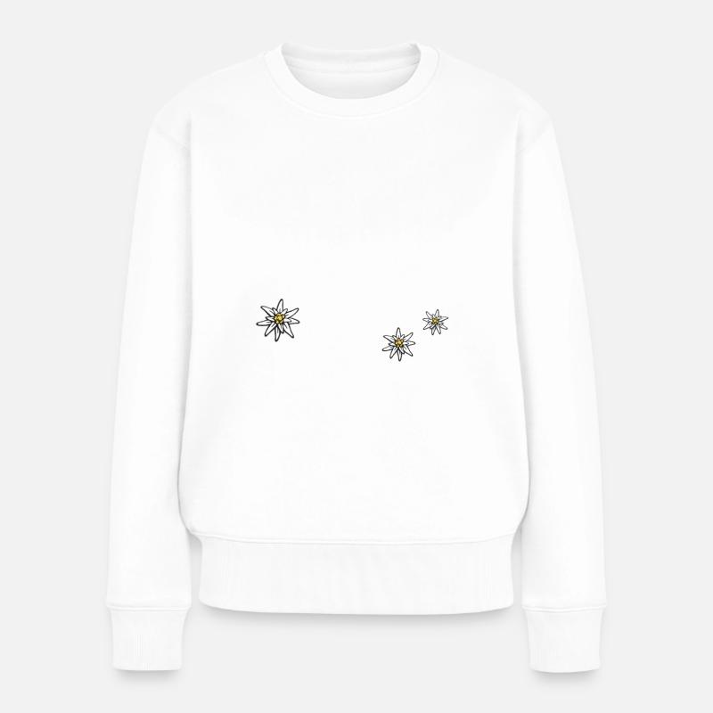 Wenn das Allgäu ruft lustiger Spruch - Frauen Premium Bio Pullover - Weiß