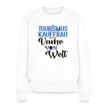 Tourismuskauffrau Tourismus Reise Dame Geschenk - Frauen Premium Bio Pullover - Weiß - Vorne - Julia (174cm)