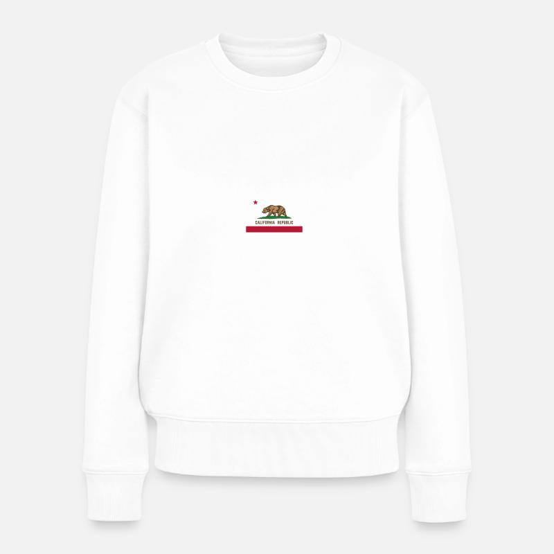 Kalifornien - Frauen Premium Bio Pullover - Weiß