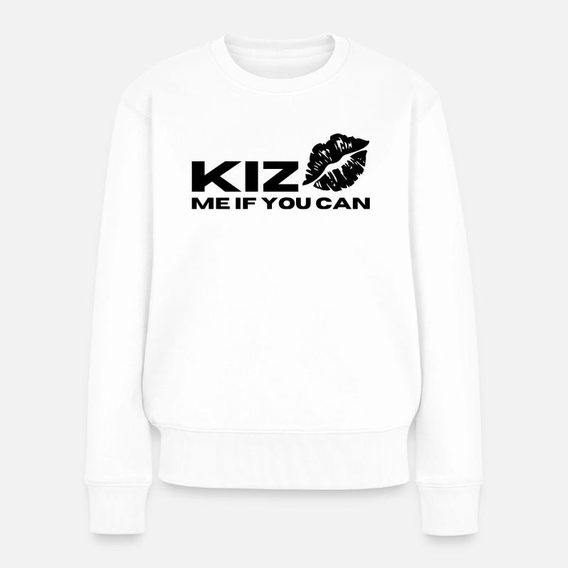 KIZ moi si vous pouvez KIZOMBA - Pull Premium bio Femme - blanc