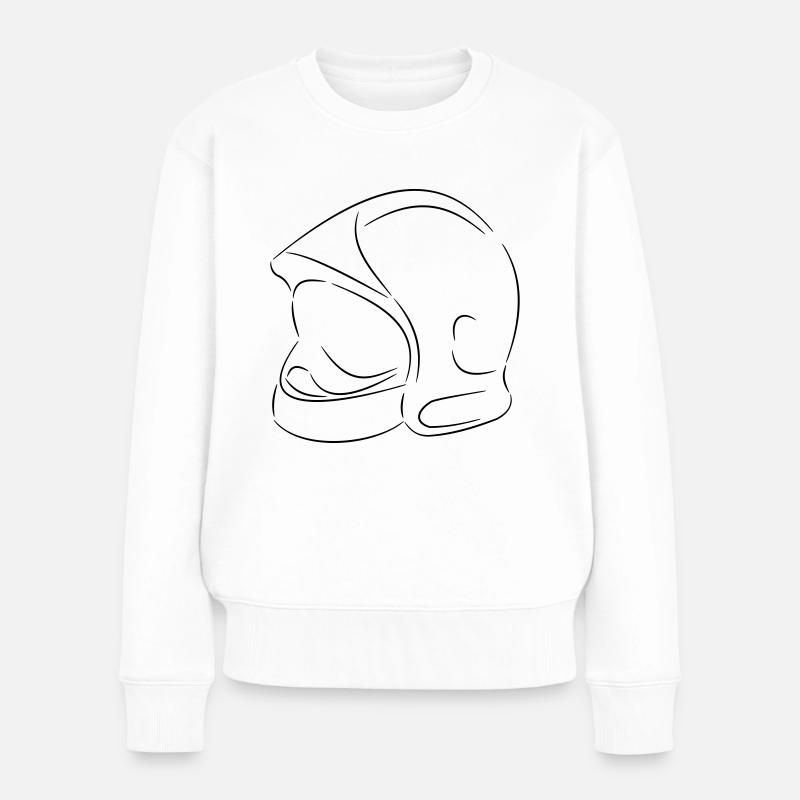 casque pompiers - Pull Premium bio Femme - blanc