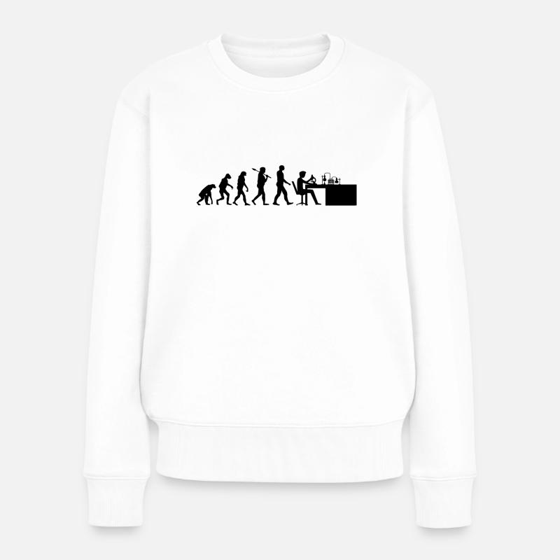 Chemie Evolution Chemiker Geschenk - Frauen Premium Bio Pullover - Weiß