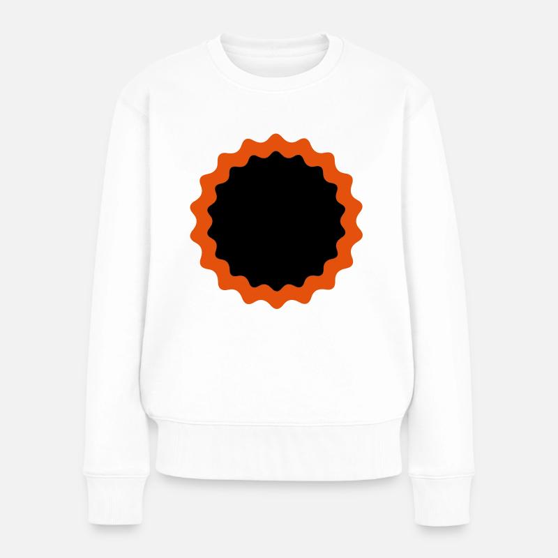 Fahrrad Flicken - Frauen Premium Bio Pullover - Weiß
