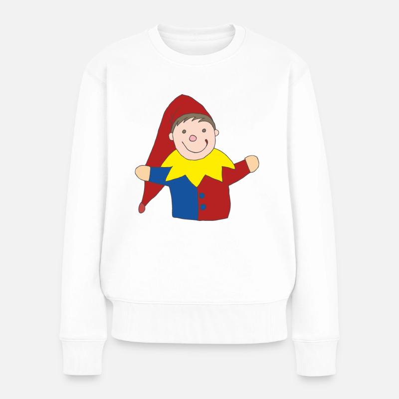 Kasperl - Frauen Premium Bio Pullover - Weiß