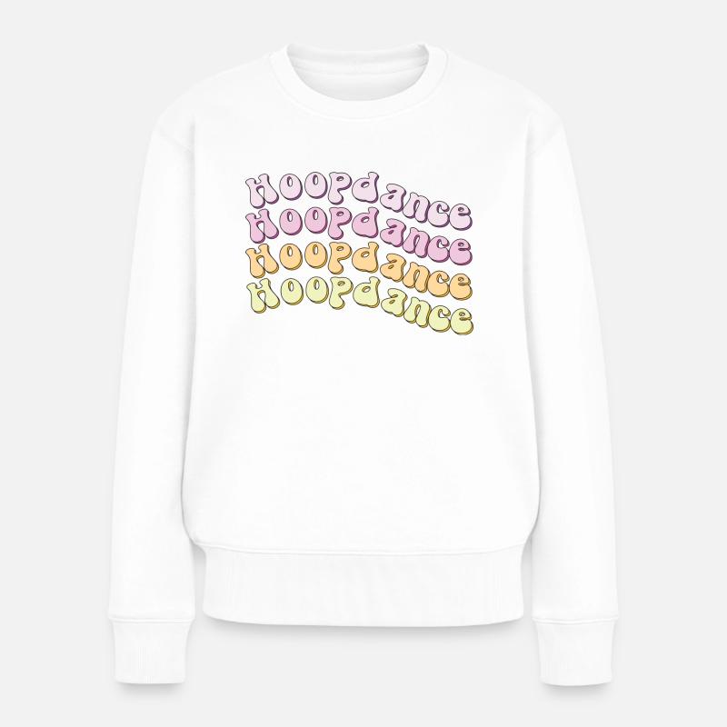 Hoopdance - Frauen Premium Bio Pullover - Weiß
