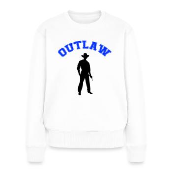 Cow-boy hors-la-loi - Pull Premium bio Femme - blanc - Devant - Julia (174cm)
