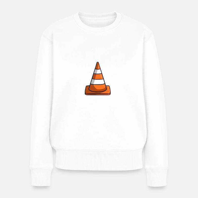 Kegel-Illustration - Frauen Premium Bio Pullover - Weiß