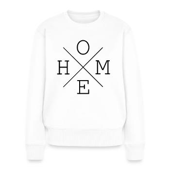 home home sweet home maison idée cadeau - Pull Premium bio Femme - blanc - Devant - Julia (174cm)