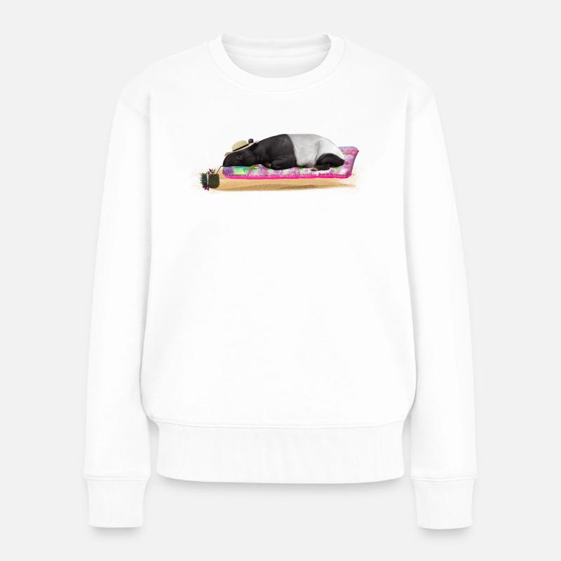 Tapir - Frauen Premium Bio Pullover - Weiß